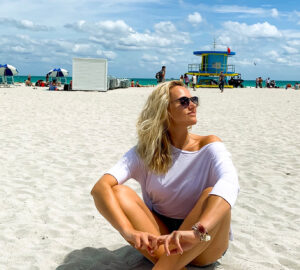 Anna Hofbauer in Miami Beach am Strand - die besten Miami Tipps!